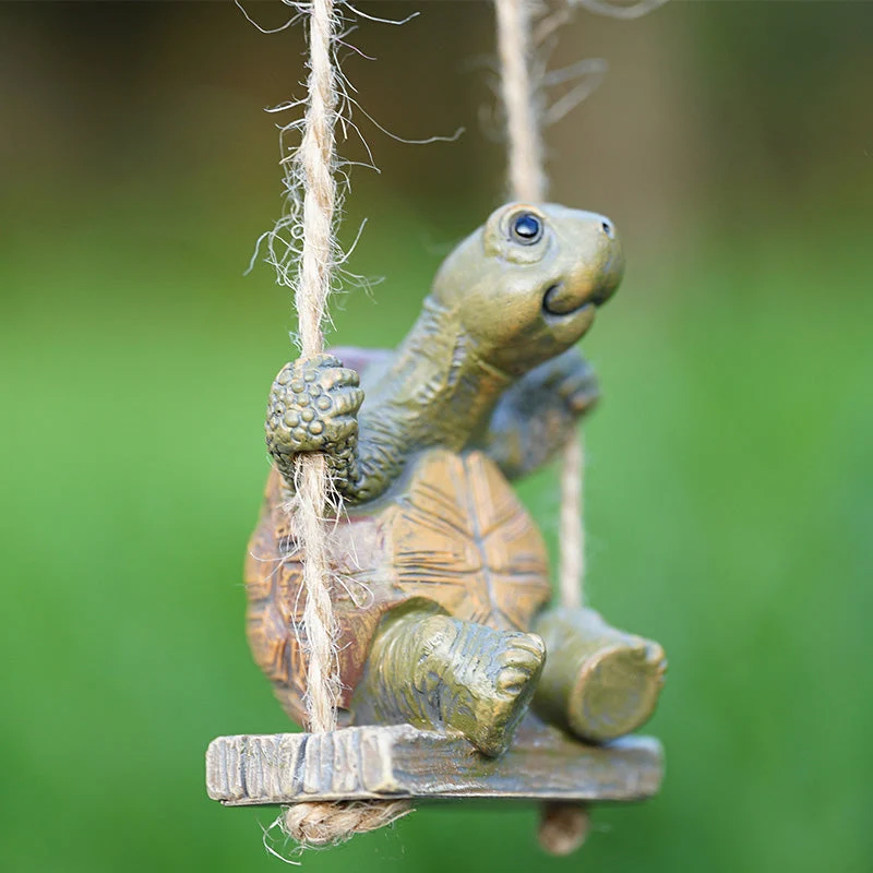 Verspielte Schildkröten-Schaukel-Dekoration