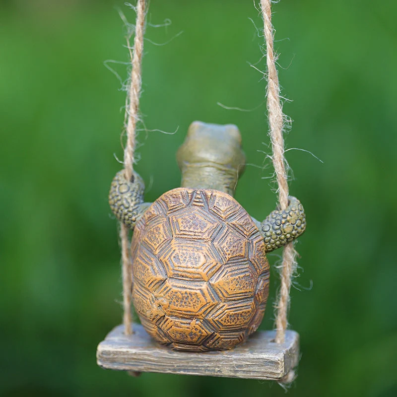 Verspielte Schildkröten-Schaukel-Dekoration