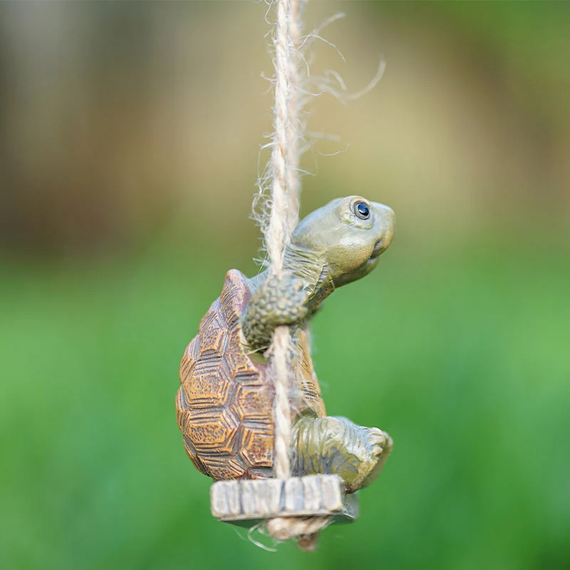 Verspielte Schildkröten-Schaukel-Dekoration
