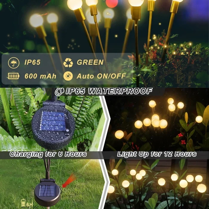 Skanto | Solar-Glühwürmchen-Gartenleuchten