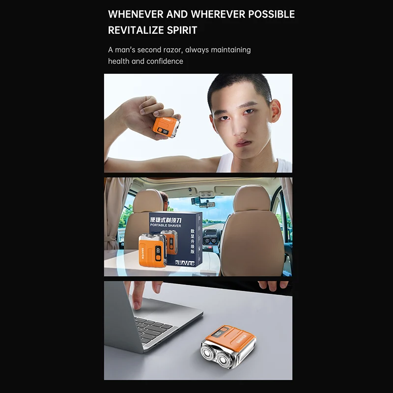 ⚡ Neues Design ! Tragbarer elektrischer Mini-Rasierer für Männer – kompakt, leistungsstark & vielseitig – perfekt für unterwegs, Reisen & den täglichen Gebrauch