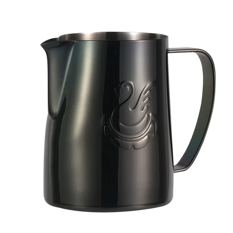 Skanto | 600ml Edelstahl-Kaffeekanne Milchaufschäumer Tasse Sahnebereiter Espresso Latte Art Werkzeug Eleganter Schwan