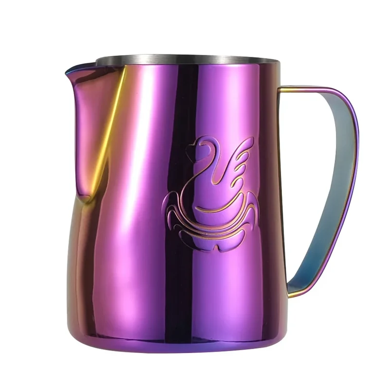 Skanto | 600ml Edelstahl-Kaffeekanne Milchaufschäumer Tasse Sahnebereiter Espresso Latte Art Werkzeug Eleganter Schwan