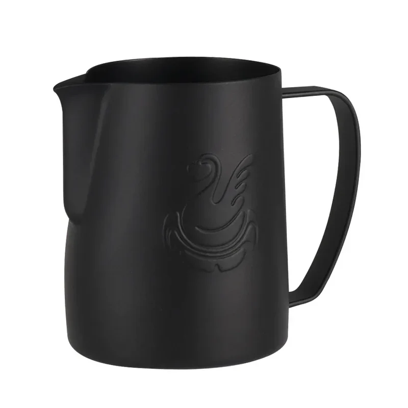 Skanto | 600ml Edelstahl-Kaffeekanne Milchaufschäumer Tasse Sahnebereiter Espresso Latte Art Werkzeug Eleganter Schwan