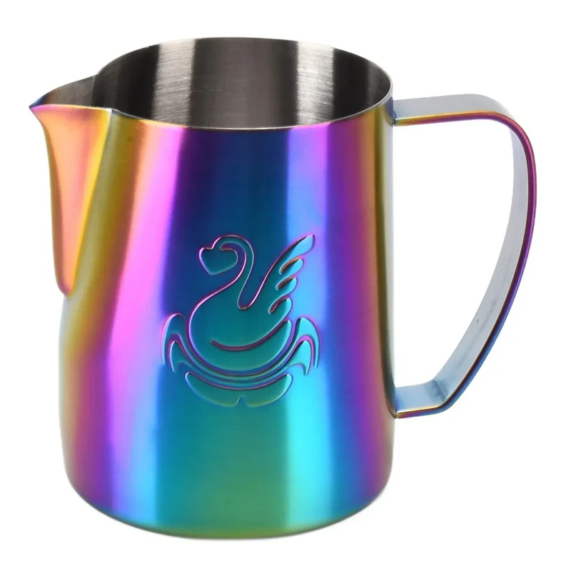 Skanto | 600ml Edelstahl-Kaffeekanne Milchaufschäumer Tasse Sahnebereiter Espresso Latte Art Werkzeug Eleganter Schwan