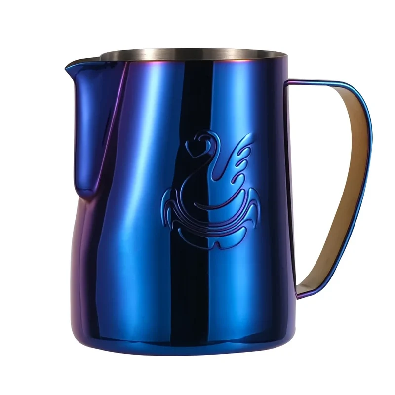 Skanto | 600ml Edelstahl-Kaffeekanne Milchaufschäumer Tasse Sahnebereiter Espresso Latte Art Werkzeug Eleganter Schwan