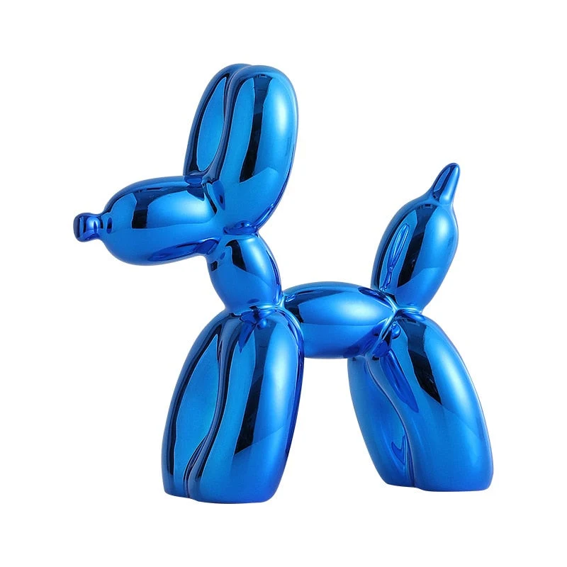 Skanto | Ballonhund-Skulptur, Ballonkunst-Statue, Mini-Sammlerstück, Heimdekoration, Harzfigur, Schreibtischdekoration, Raumdekoration