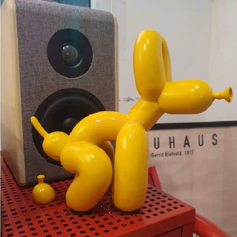 Skanto | Ballonhund-Skulptur, Ballonkunst-Statue, Mini-Sammlerstück, Heimdekoration, Harzfigur, Schreibtischdekoration, Raumdekoration