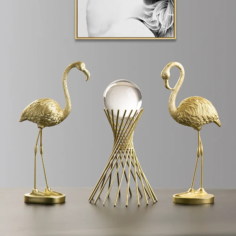 Skanto | Nordische Flamingo-Figur Statue Skulptur Wohnzimmer Büro Hochzeitsfeier Ornamente Heimdekoration Zubehör