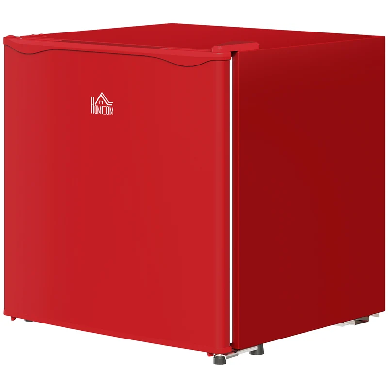1.1 Cu Ft Countertop Mini Freezer, Compact Upright with Removable Shelves, Red