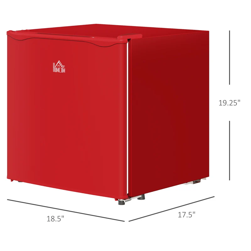 1.1 Cu Ft Countertop Mini Freezer, Compact Upright with Removable Shelves, Red