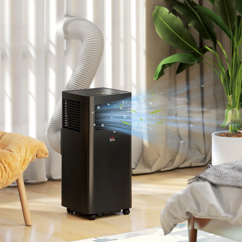 10000 BTU Portable Air Conditioner for Rooms Up to 441 Sq. Ft., 3-in-1 AC Unit, Black
