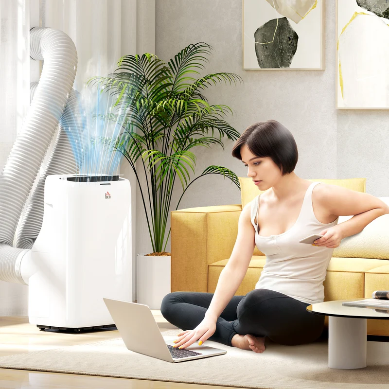 3-in-1 Inverter Portable Air Conditioner, 14000 BTU Dual Hose AC Unit for Room up to 700 Sq. ft