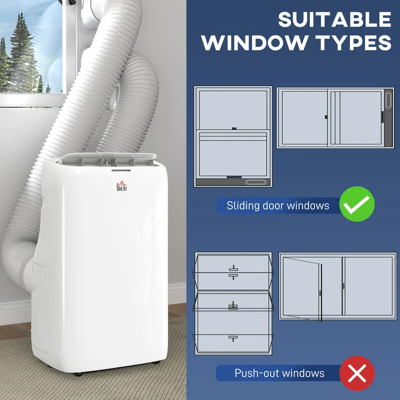 3-in-1 Inverter Portable Air Conditioner, 14000 BTU Dual Hose AC Unit for Room up to 700 Sq. ft