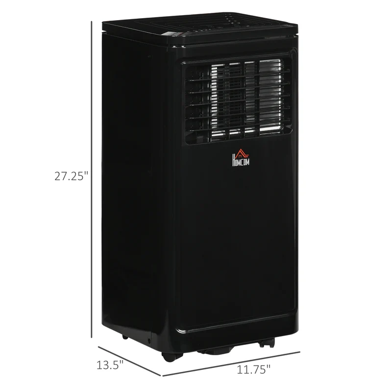 8,000 BTU Portable Air Conditioner, 344 Sq. Ft. Capacity, Evaporative Cooler, Black