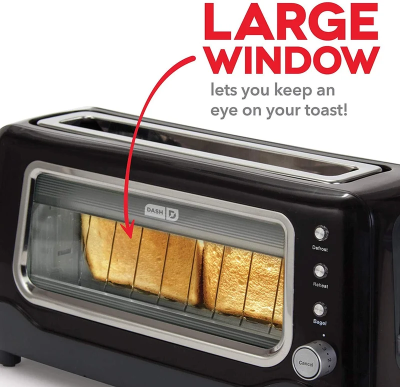 See Through Glass Toaster