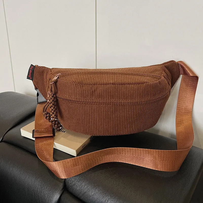 WoTrendy Corduroy Umhängetasche Karnz
