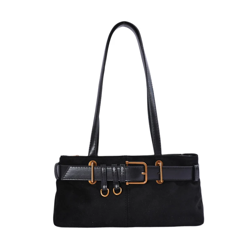 Elegante Wildlederhandtasche