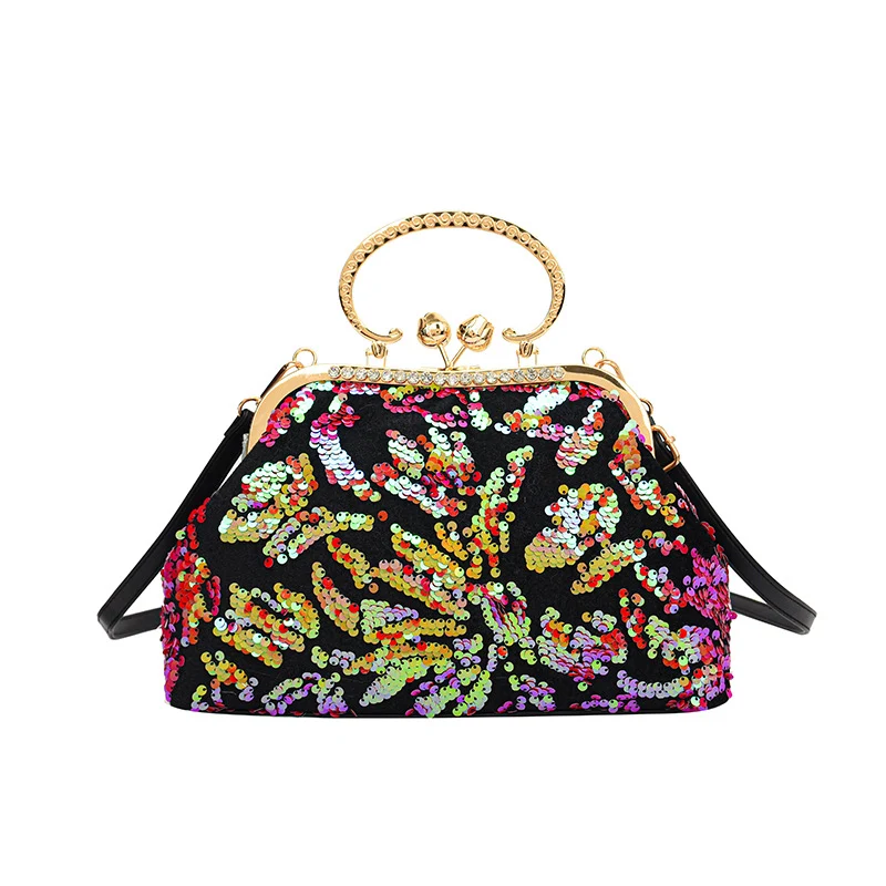 Elegante Pailletten Abendtasche