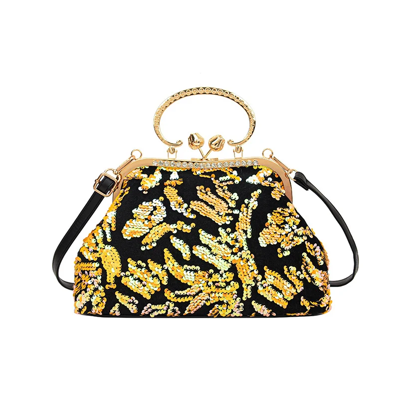 Elegante Pailletten Abendtasche