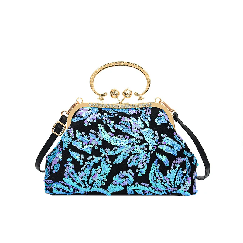Elegante Pailletten Abendtasche