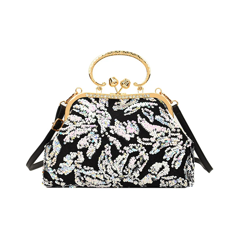 Elegante Pailletten Abendtasche