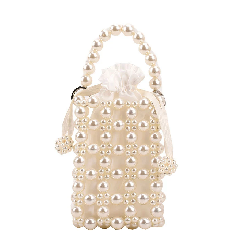 Elegante perlenverzierte Abendhandtasche
