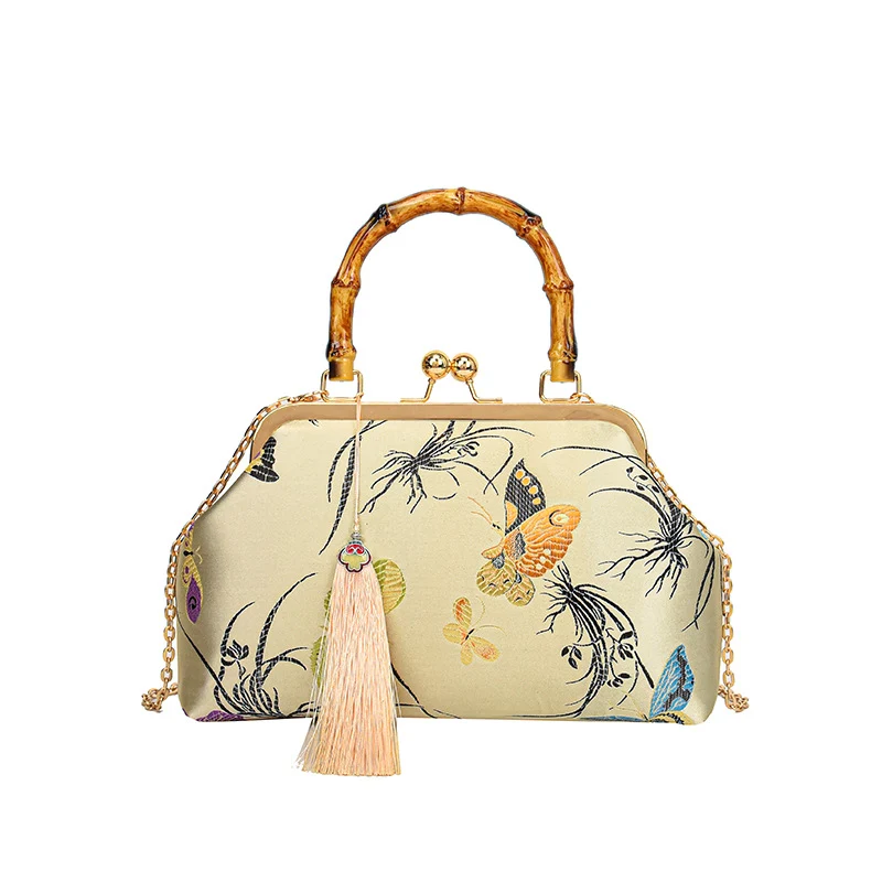 Elegante Blumenmuster Handtasche