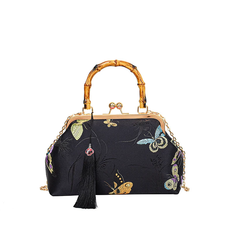 Elegante Blumenmuster Handtasche