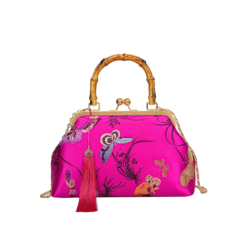 Elegante Blumenmuster Handtasche