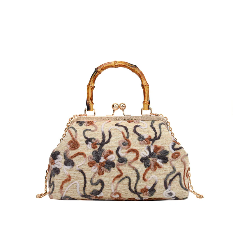 Elegante Blumenhandtasche