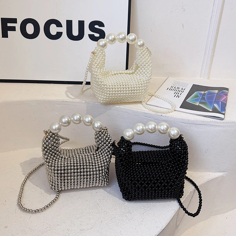 Elegante Perlenhandtasche