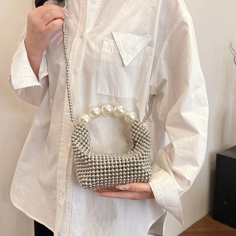 Elegante Perlenhandtasche