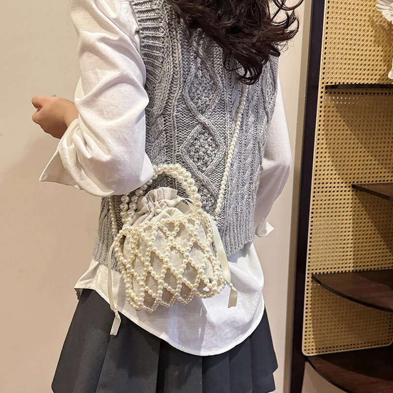 Elegante Perlen-Abendhandtasche