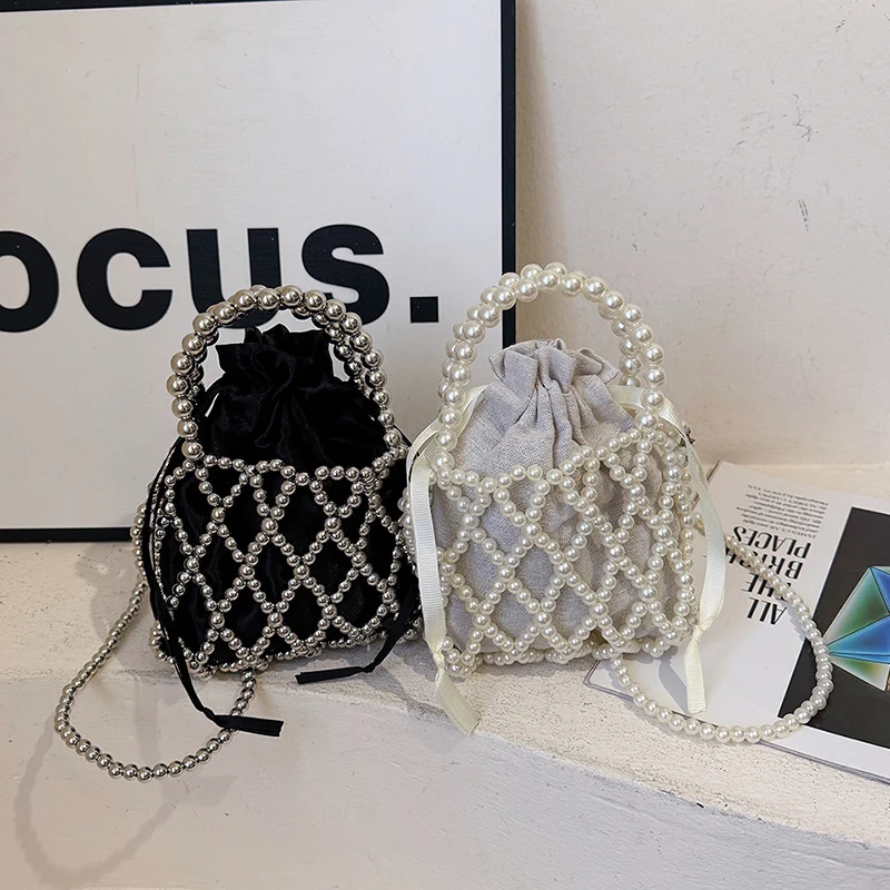 Elegante Perlen-Abendhandtasche