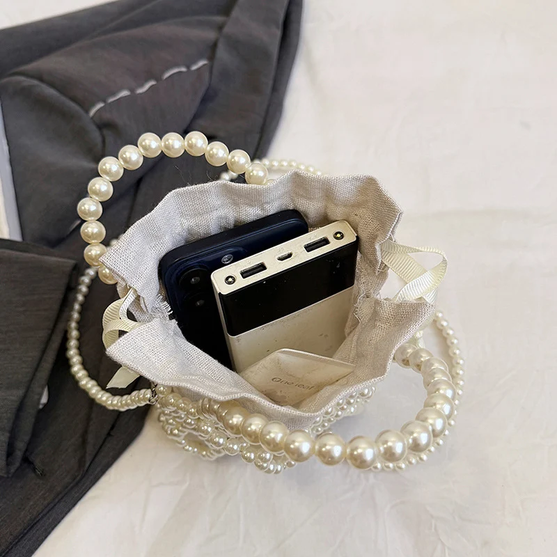 Elegante Perlen-Abendhandtasche