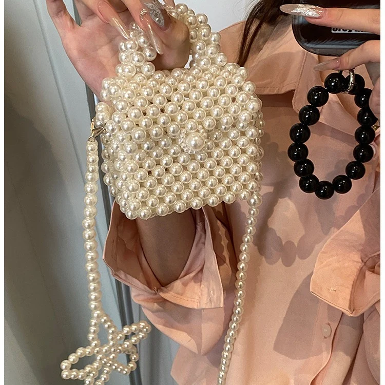 Elegante Perlen Abendhandtasche 1791041718