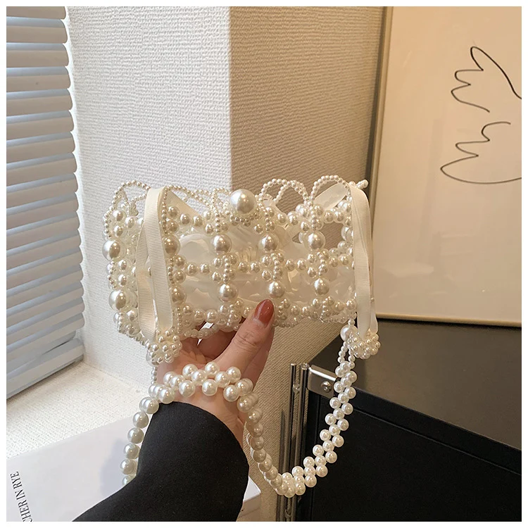 Elegante Beadings Abend Clutch