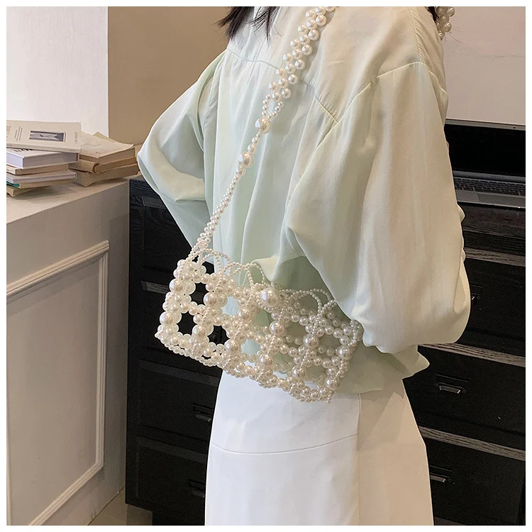 Elegante Beadings Abend Clutch
