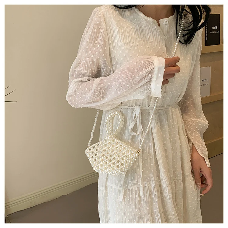 Dekorative Perlenbesetzte Handtasche