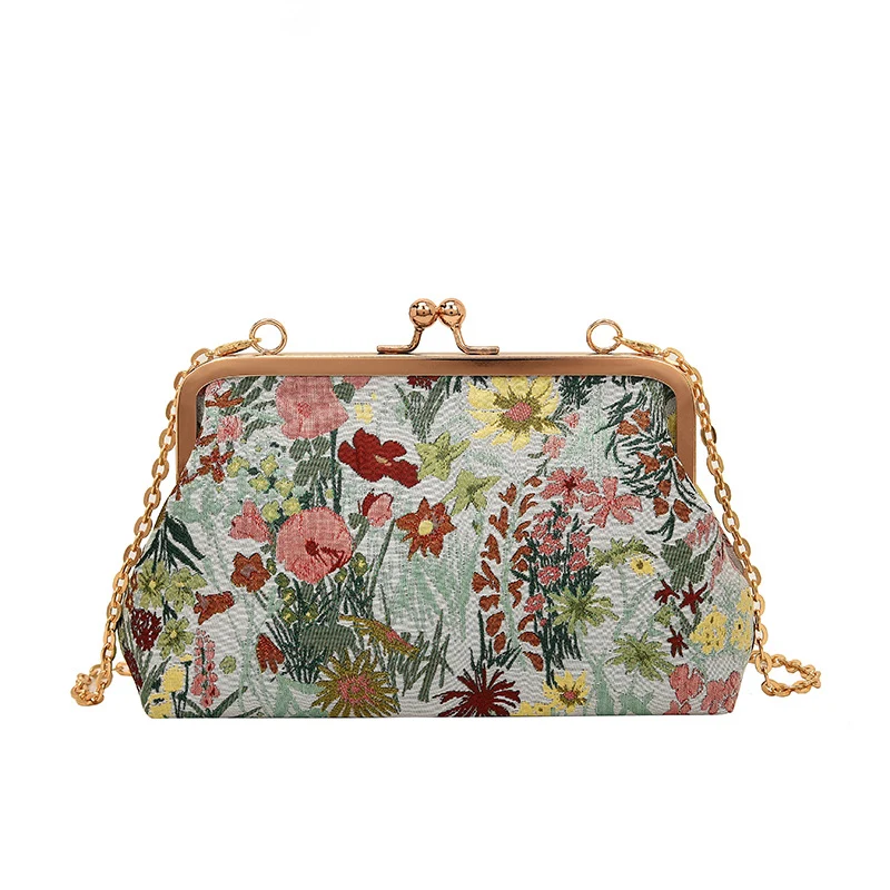 Dekorative Floral Clutch