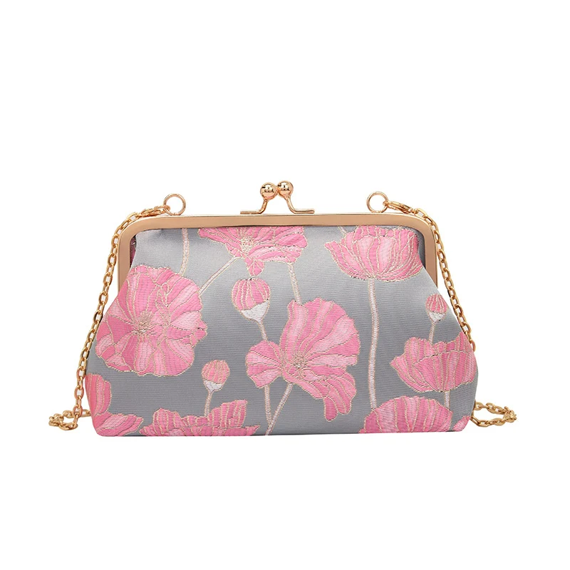 Dekorative Floral Clutch