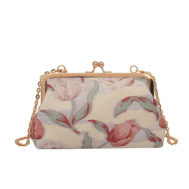 Dekorative Floral Clutch