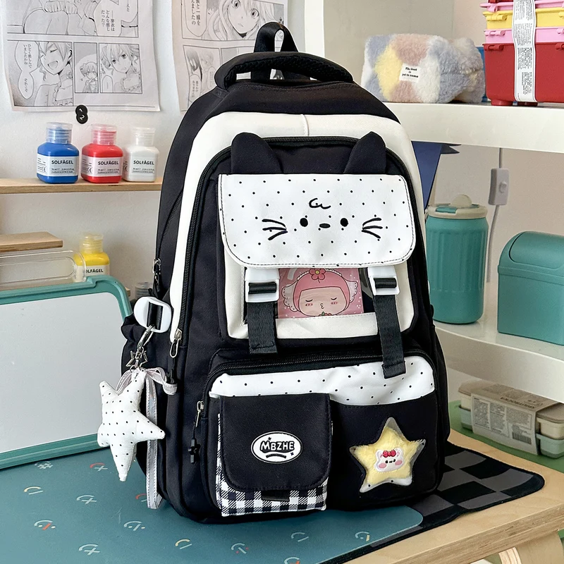 Süßer Katzen-Themen-Schulrucksack Karnz