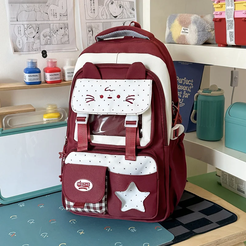 Süßer Katzen-Themen-Schulrucksack Karnz