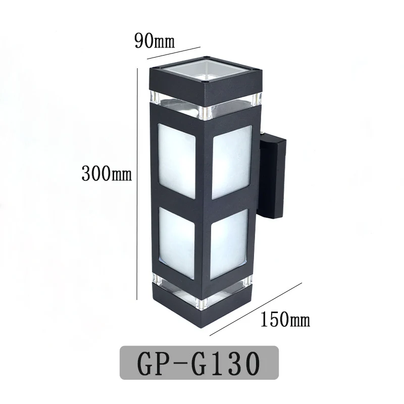 Zeitgenössische Außen-LED-Wandlaterne
