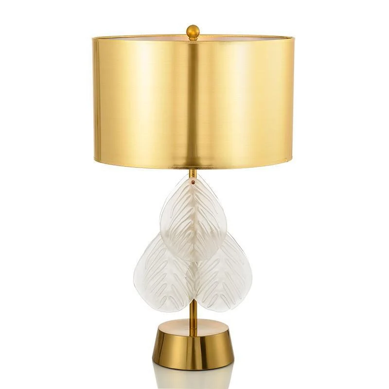 Elegante blattförmige Tischlampe