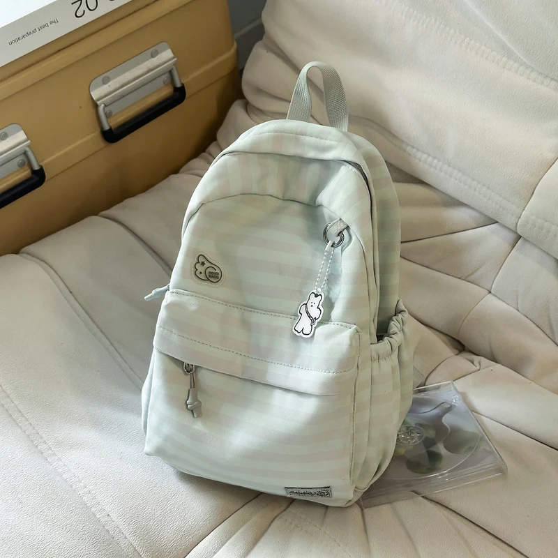 Süßes Cartoon-Design gestreifter Rucksack Karnz