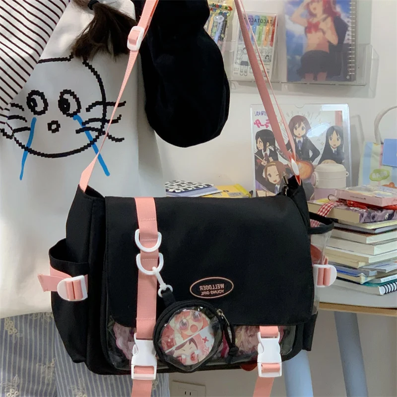 Klassischer Messenger Bag Schulrucksack