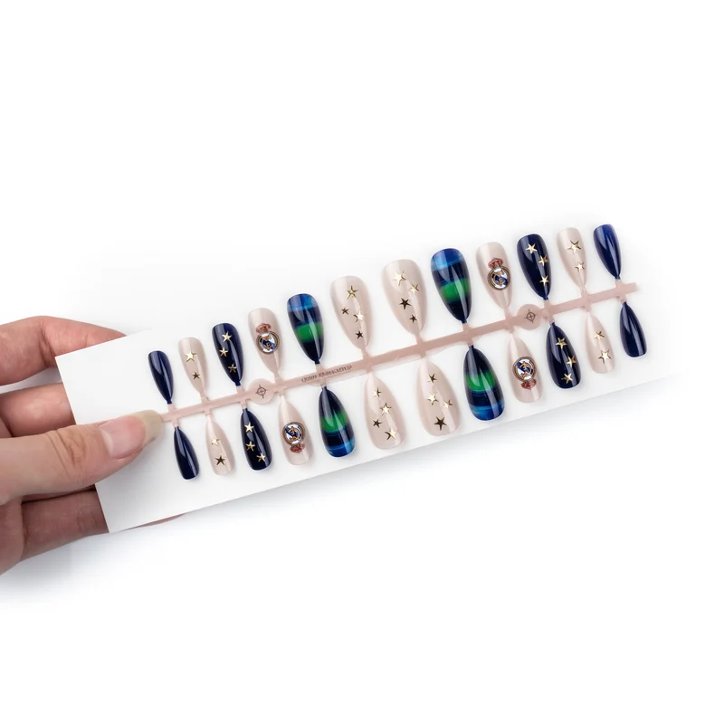 Fußball-Themen Press-On Nagelkunst Set